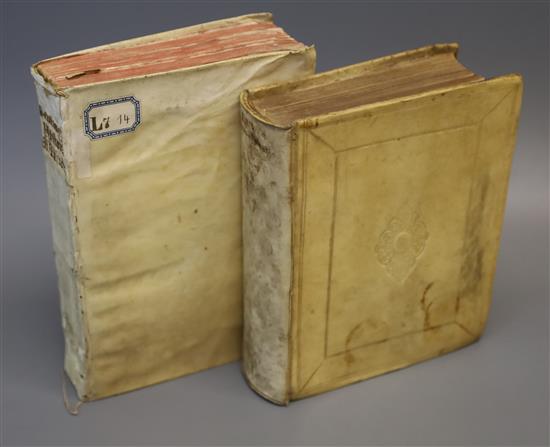 Luyts, Joannis - Philosophie Professoris as Geographiam Novam et Veteren, qto, vellum, lacking maps and charts,